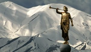 Statue des Engel Moroni