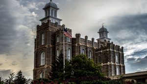 Logan Utah Tempel der Mormonen in den USA