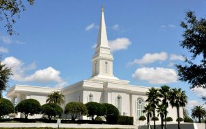 Ein Tempel der Mormonen in Orlando, Florida.
