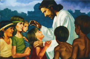 Jesus Christus zeigt sich nach seiner Auferstehung den Nephiten in Amerika und belehrt sie