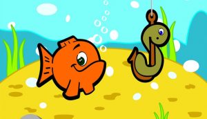 Fisch und Haken Sucht