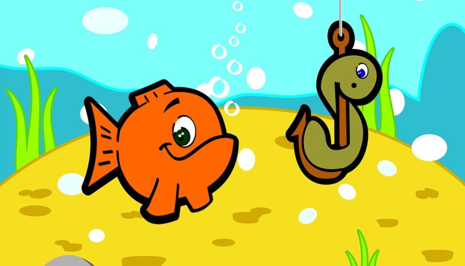 Fisch und Haken Sucht