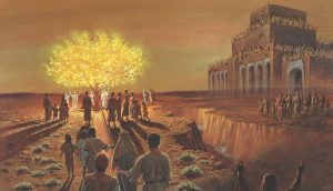 Zu sehen ist eine Ausschnitt des Werkes "Lehi's Dream" von Jerry Thompson.
